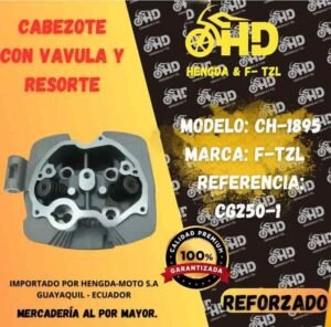 CH-1895 CABEZOTE CON VALVULA Y RESORTE MARCA F-TZL