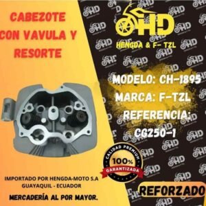 CH-1895 CABEZOTE CON VALVULA Y RESORTE MARCA F-TZL