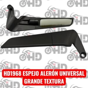 espejo aleron negro grande
