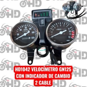 velocimetro gn125 2cable con indicadop de cambio