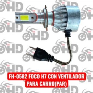 foco h7 con ventilador c6 par para auto